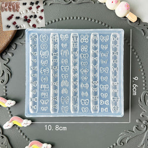 3D Nail Charm Mold - Assorted Bows