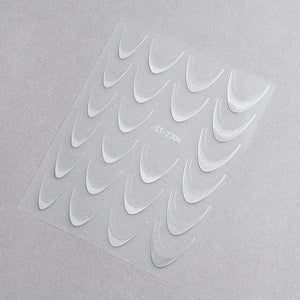 5D Nail Stickers ST-2306-1 - Laser Silver