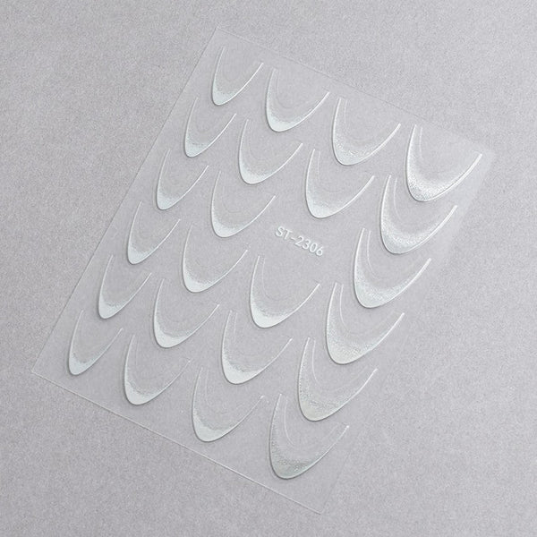 5D Nail Stickers ST-2306-1 - Laser Silver
