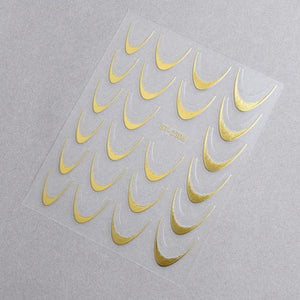 5D Nail Stickers ST-2306-6 - Laser Gold