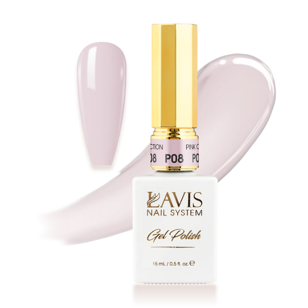 LAVIS P08 - Gel Polish 0.5 oz - Pink Collection