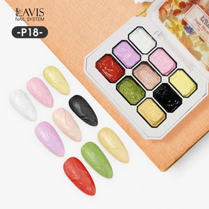 LAVIS Pat Pat Gel - Ombre Gel Palette - Painting Gel