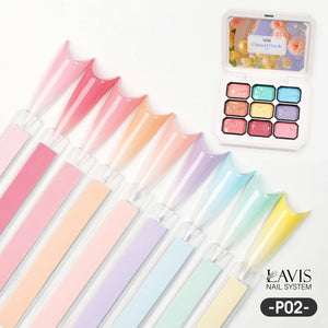 LAVIS Pat Pat Gel - Ombre Gel Palette - Painting Gel