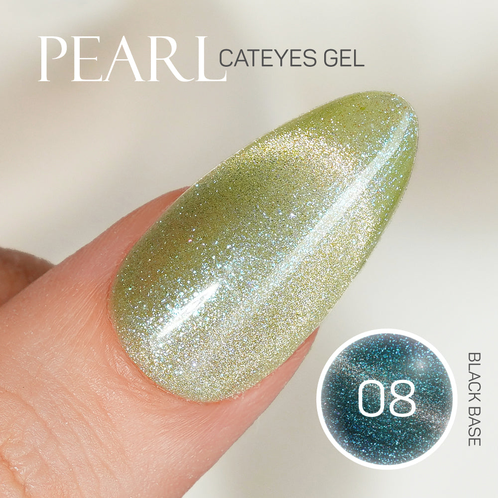 LDS 08 - Gel Polish 0.5 oz - Pearl Veil Cat Eyes