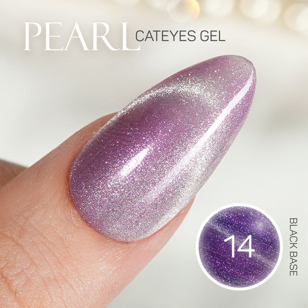 LDS 14 - Gel Polish 0.5 oz - Pearl Veil Cat Eyes