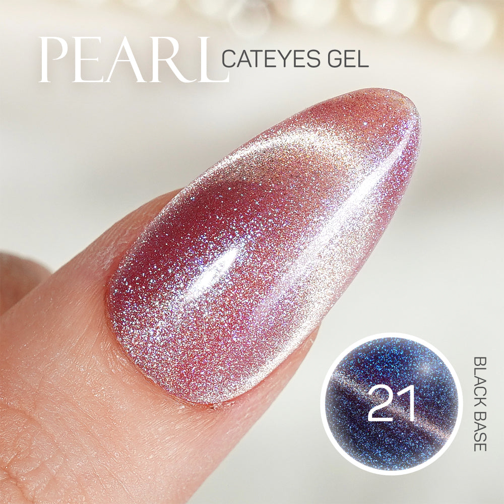 LDS 21 - Gel Polish 0.5 oz - Pearl Veil Cat Eyes