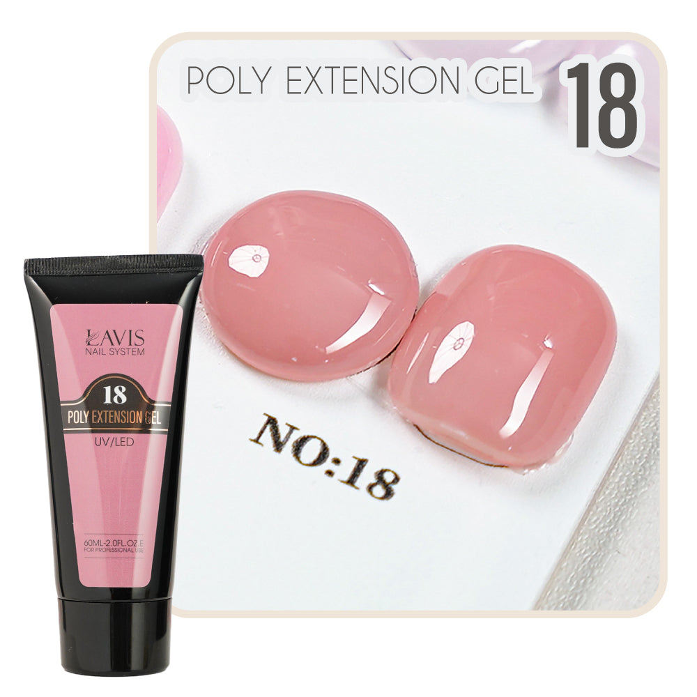 LAVIS Poly Extension Gel 18 UV/LED 60ml