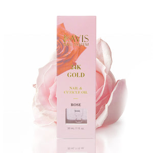 Lavis 24K Gold Nail & Cuticle Oil - Rose - 30mL