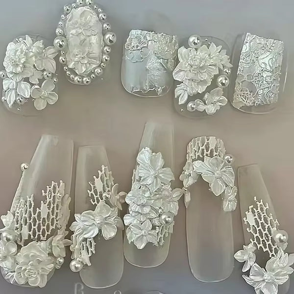 3D Nail Charm Mold 24 - Flower & Sea Star