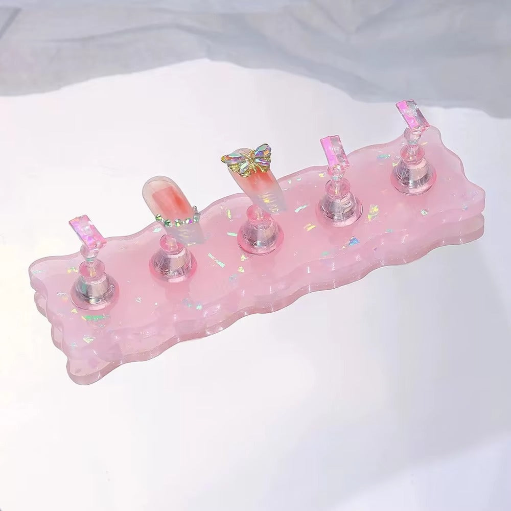 Aurora Nail Stand Pink