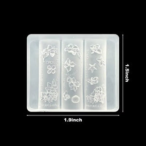 3D Nail Charm Mold 24 - Flower & Sea Star