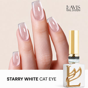 Lavis Starry White Cat Eye Gel (Super Clear Cat Eye)