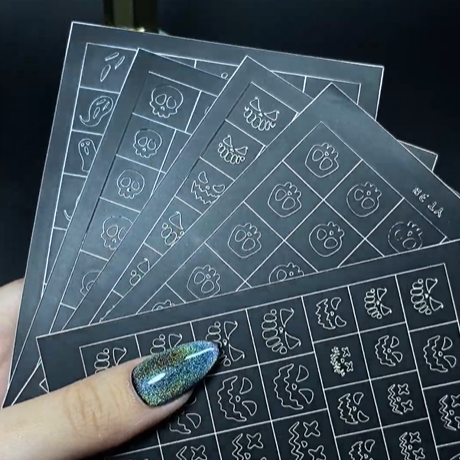 Halloween Nail Sticker Stencil