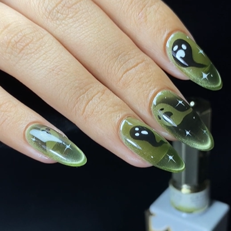 Spray Painted Nail Art Stickers YT 39