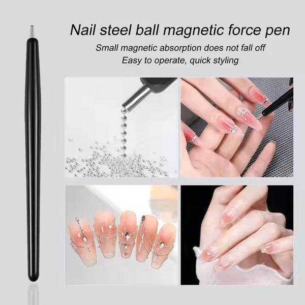Nail Steel Ball Magnetic Force Pen