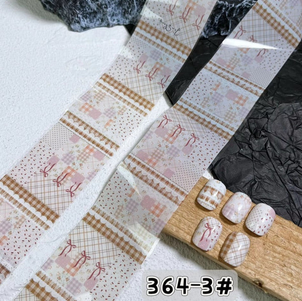 Nail Transfer Foil 1 - Spring Flower & Pattern - M364