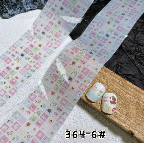 Nail Transfer Foil 1 - Spring Flower & Pattern - M364