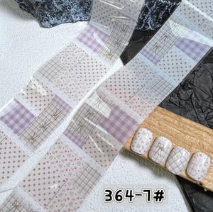 Nail Transfer Foil 1 - Spring Flower & Pattern - M364