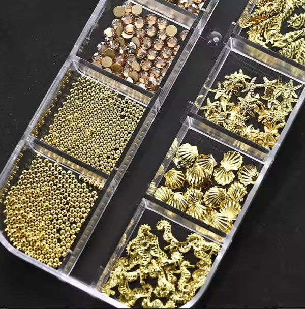 12Gird 3D Starfish Shell Pearl Ocean