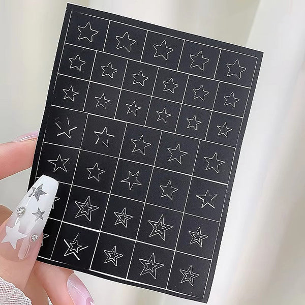 Spray Painted Nail Art Stickers H345 - Star