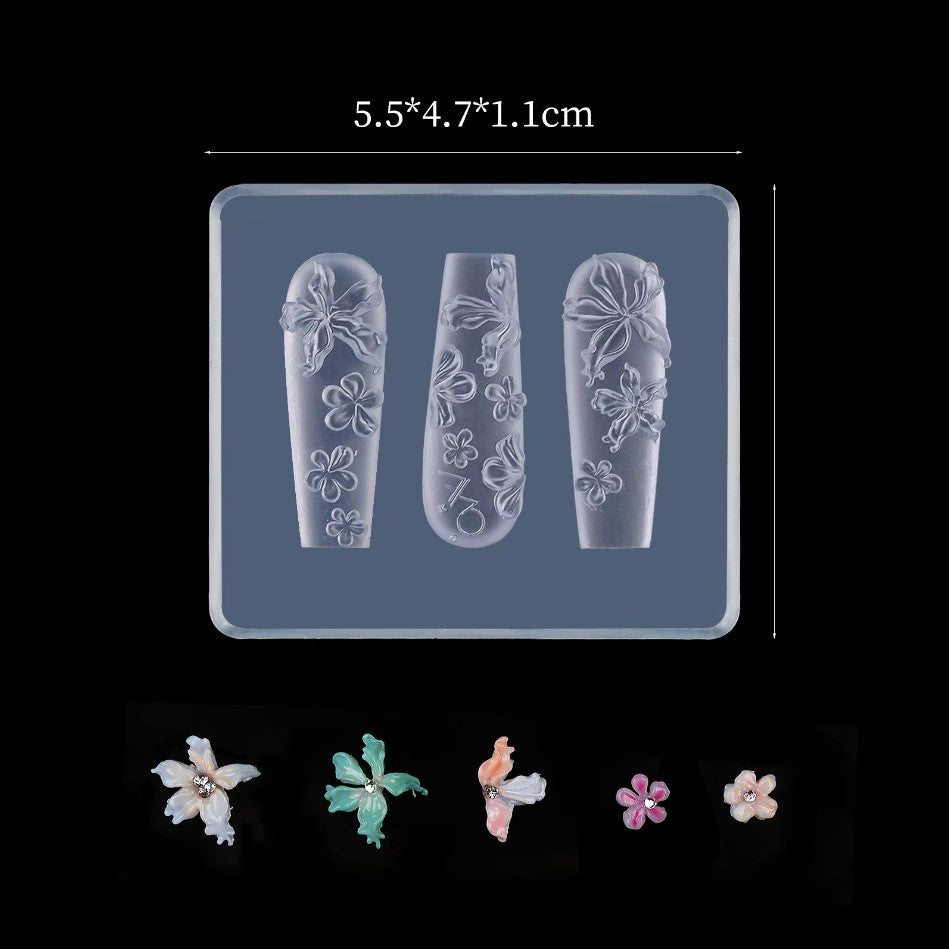 3D Nail Charm Mold 11 - Flower