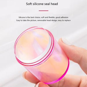 Silicone French Tip Nail Stamper Set