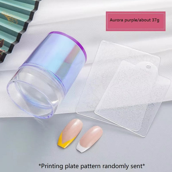 Silicone French Tip Nail Stamper Set