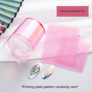 Silicone French Tip Nail Stamper Set