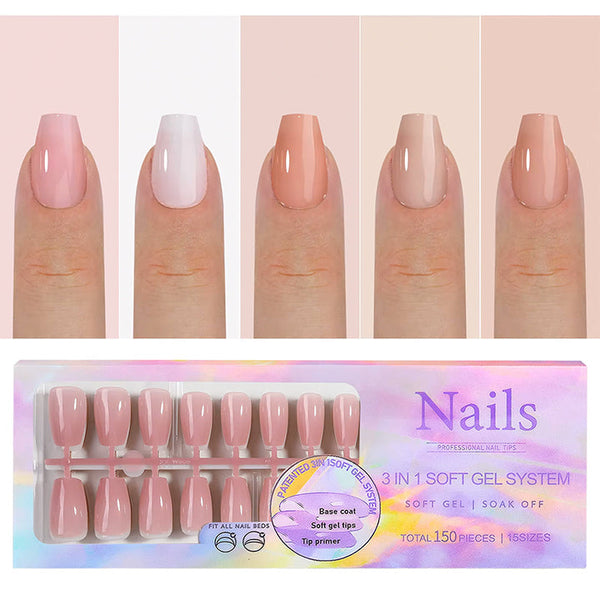 Press On Nails 150pcs/box - Short Ballerina 02