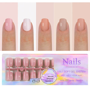 Press On Nails 150pcs/box - Medium Squoval 05