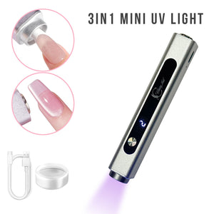Classy Nail 3in1 Mini UV Light - Silver