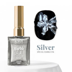 A'DOR Metallic Marble Ink 15ml - Silver