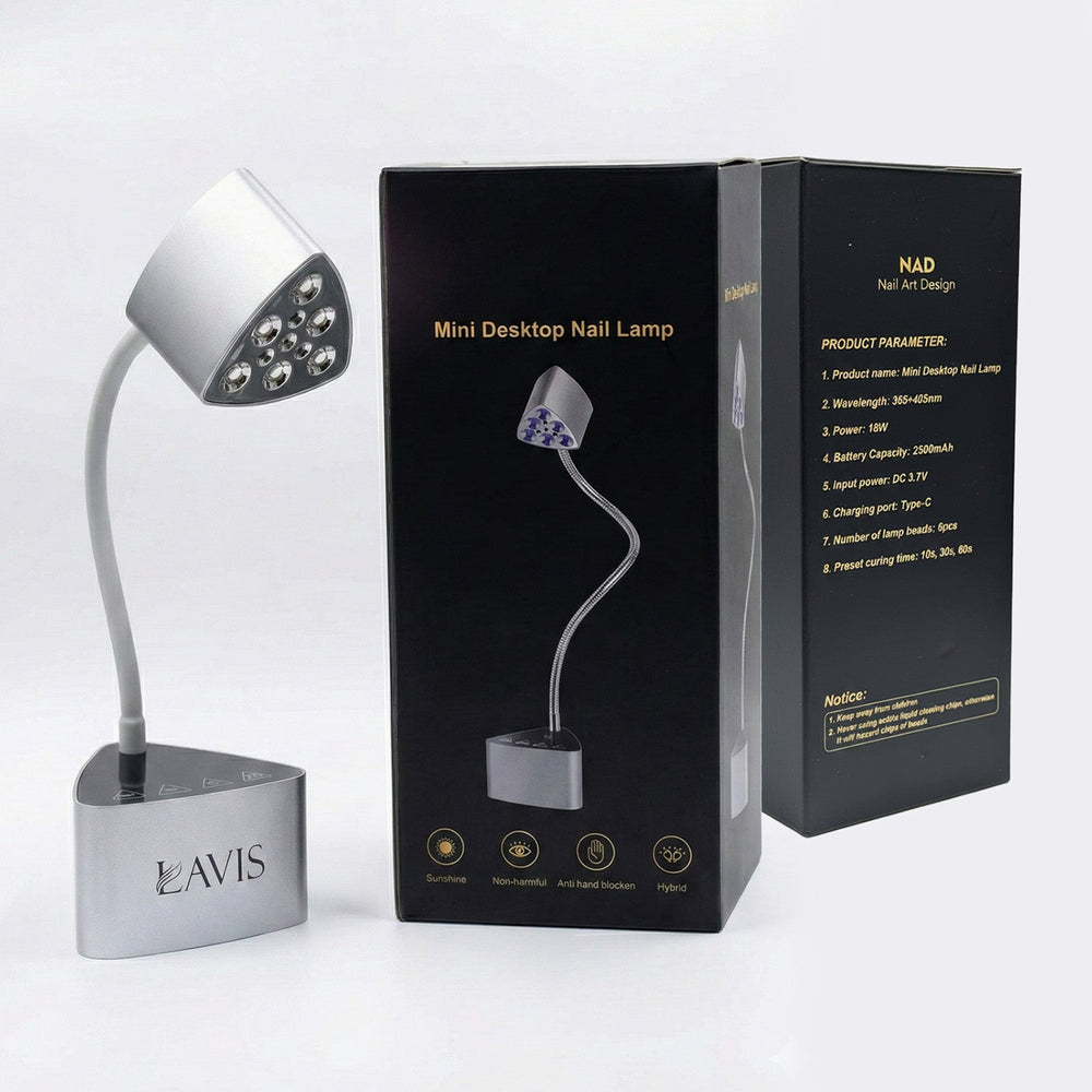 LAVIS Mini Desktop Nail Lamp - Silver