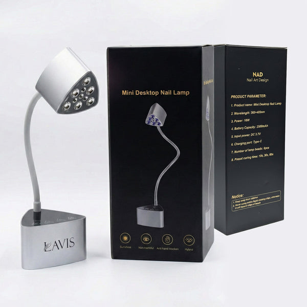 LAVIS Mini Desktop Nail Lamp - Silver
