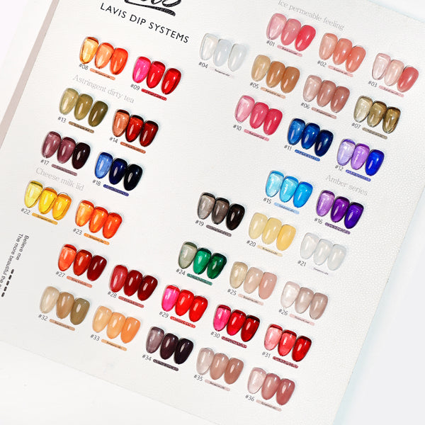 LDS Gel Polish JG Set 36 Colors - Jelly Gel Collection