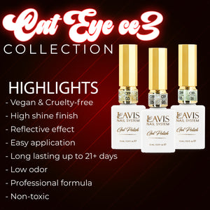 LAVIS Cat Eyes CE3 - 01 - Gel Polish 0.5 oz - Tropical Candy