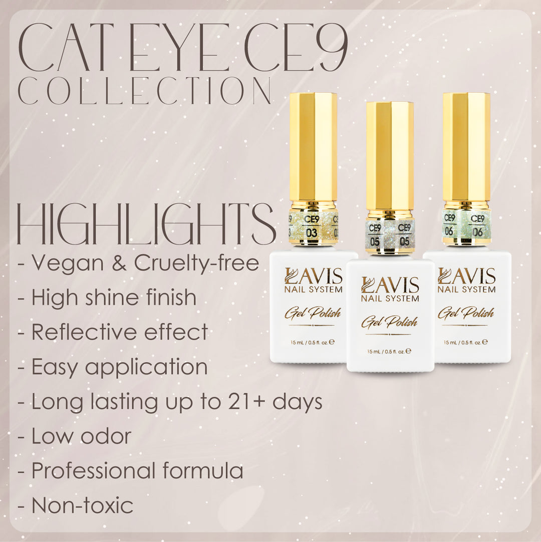 LAVIS Cat Eye CE9 - 01 - Gel Polish 0.5 oz -  Lavis LOVE POTION Collection