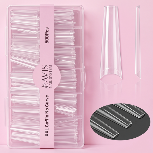 Lavis - XXL Coffin No Curve - Clear - 500 Pcs