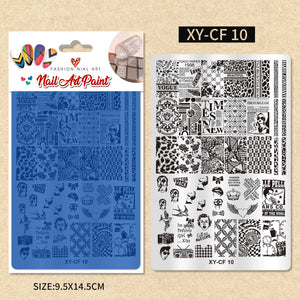 Nail Printing Steel Plate XY-CF10 - Vogue Newspaper