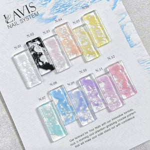 LAVIS Wave Gel (Ver 2) Set 12 Colors - 0.5 oz