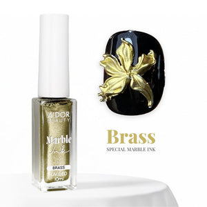 A'DOR Metallic Marble Ink 10ml - Brass - DTK Nail Supply