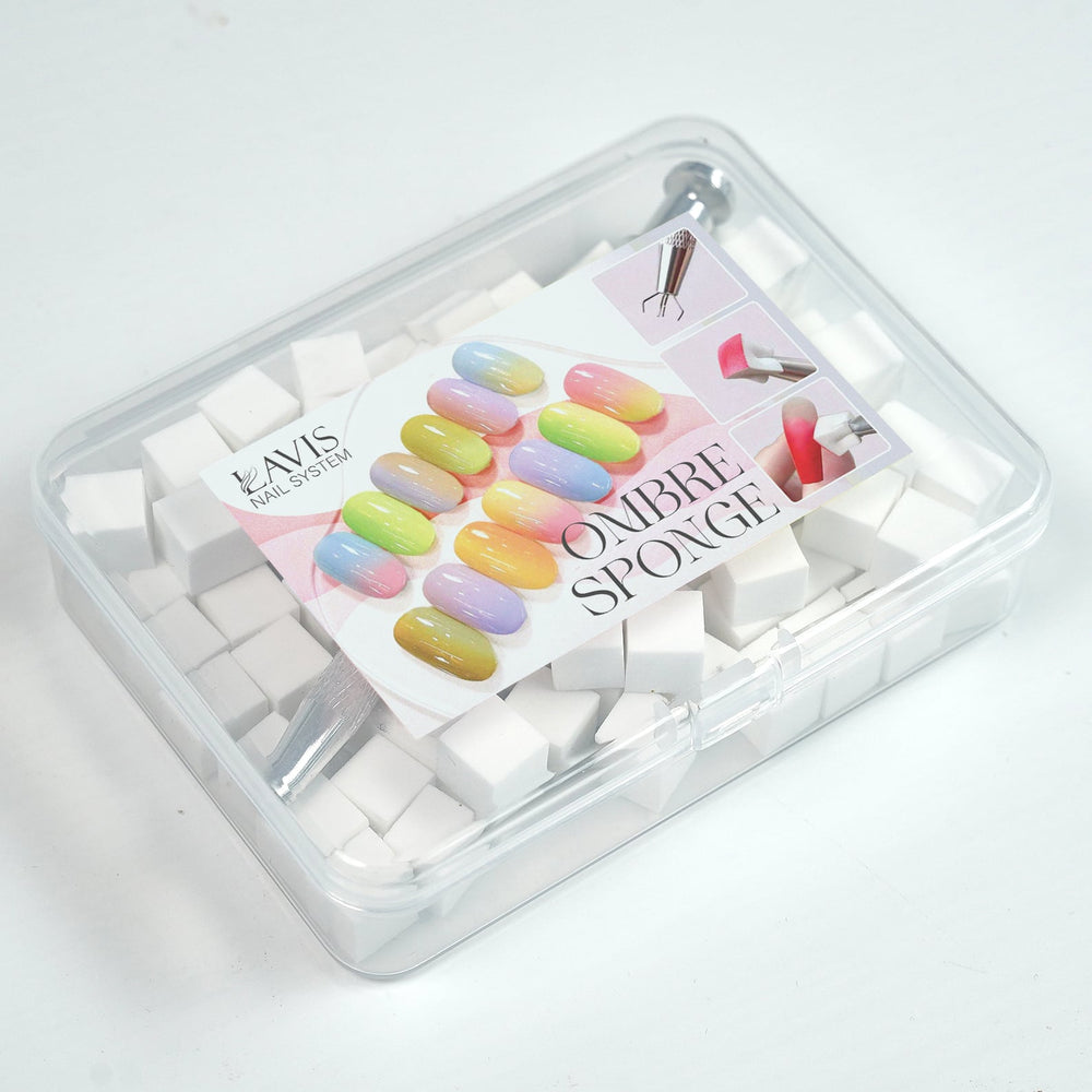 Set of 100 Sponges & Grabber for Ombre Effect