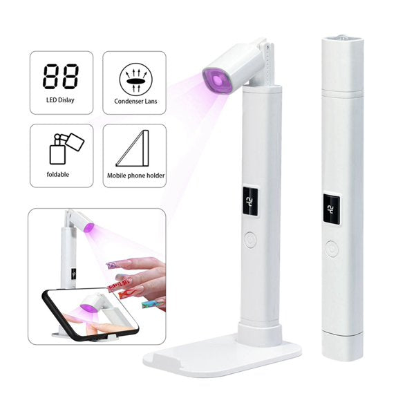 Nail Lamp Mini UV LED Nail Dryer Stand Lamp Portable