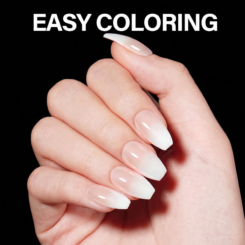 LAVIS Almond Long - 15 Sizes Clear - Soft Gel Tips