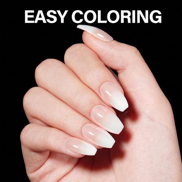 LAVIS Ballerina Short - 10 Sizes Clear - Soft Gel Tips