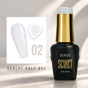 SNS Pro Sculpt Poly Gel - Set 24 Colors - HEMA & TPO Free - 0.5 oz