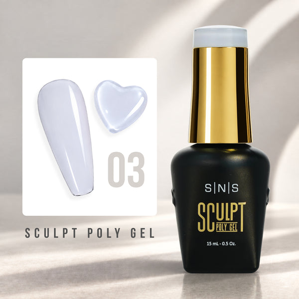 SNS Pro Sculpt Poly Gel - Set 24 Colors - HEMA & TPO Free - 0.5 oz