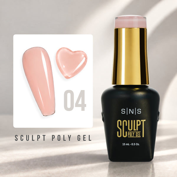 SNS Pro Sculpt Poly Gel - Set 24 Colors - HEMA & TPO Free - 0.5 oz