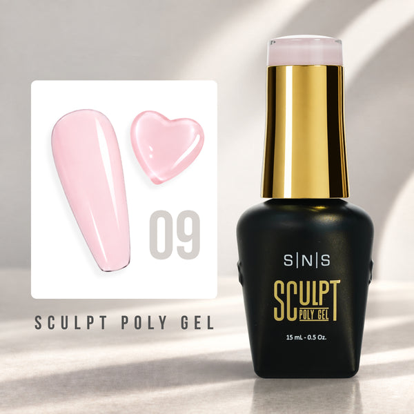 SNS Pro Sculpt Poly Gel - Set 24 Colors - HEMA & TPO Free - 0.5 oz