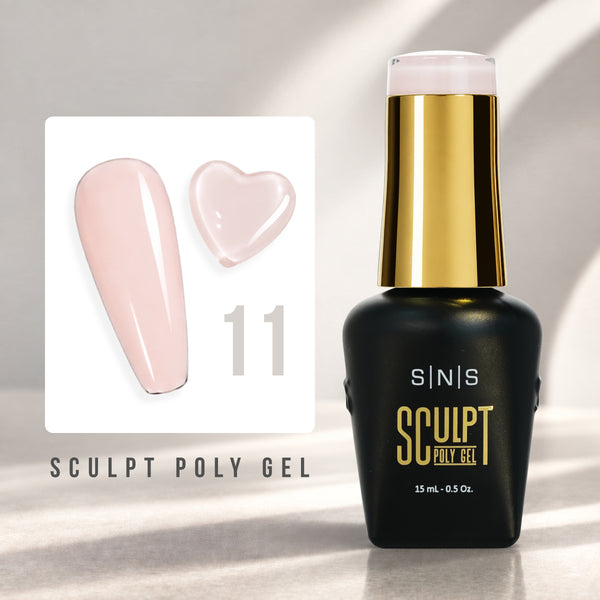 SNS Pro Sculpt Poly Gel - Set 24 Colors - HEMA & TPO Free - 0.5 oz